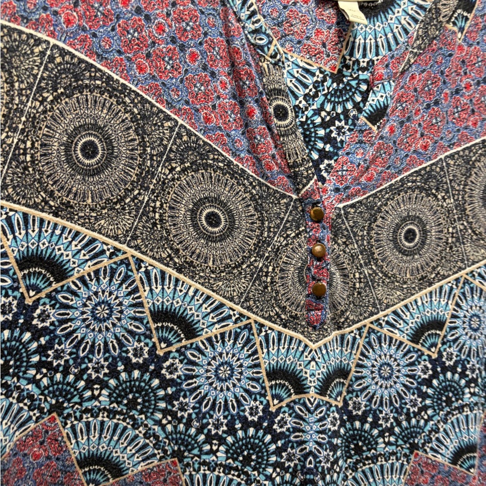 Dana Bachman. Multicolor Patterned Sleeveless Dre… - image 3